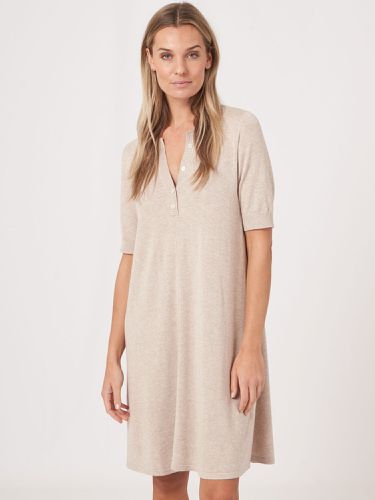 Fine knit cotton blend dress - REPEAT cashmere - Modalova