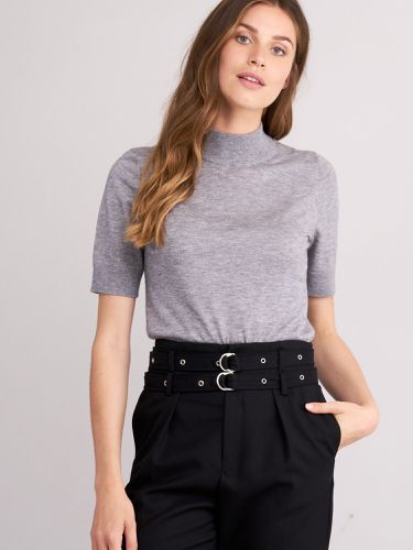 Lightweight fine knit short sleeve sweater - REPEAT cashmere - Modalova