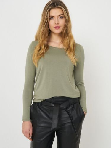 Basic women's long-sleeved top - REPEAT cashmere - Modalova