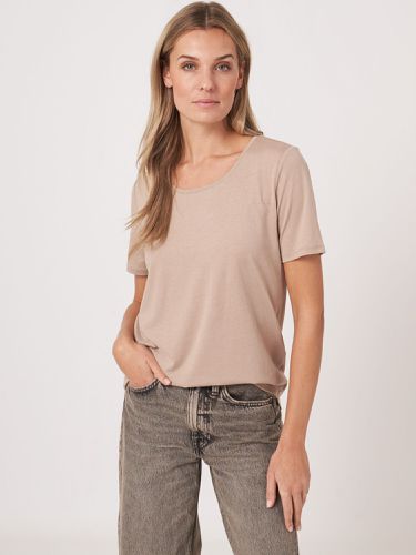Women's basic T-Shirt - REPEAT cashmere - Modalova
