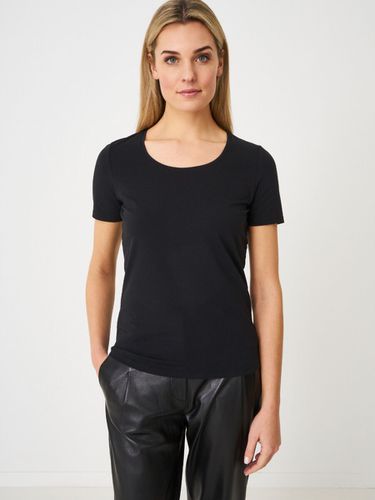 Basic cotton crew neck T-shirt - REPEAT cashmere - Modalova