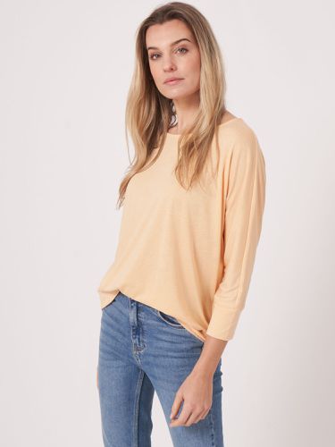 Batwing top with 3/4 sleeve - REPEAT cashmere - Modalova