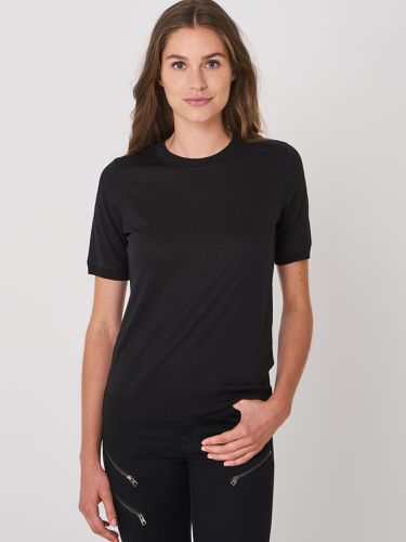 T-shirt in high quality lyocell-cotton blend - REPEAT cashmere - Modalova