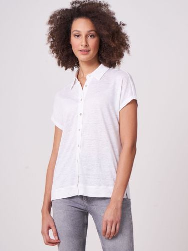 Linen shirt top - REPEAT cashmere - Modalova