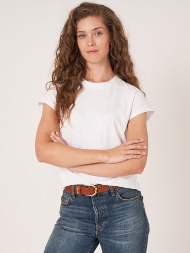 Raglan cap sleeve cotton T-shirt - REPEAT cashmere - Modalova
