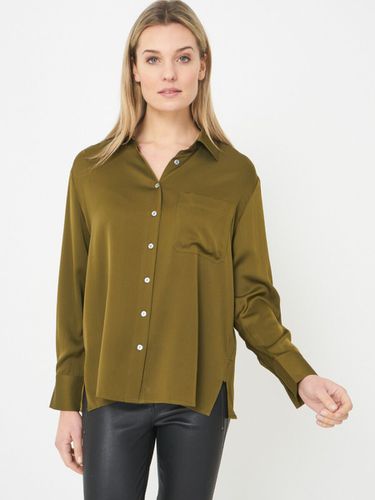 Silk shirt with chest pocket and side slits - REPEAT cashmere - Modalova