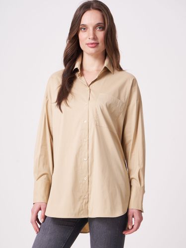 Oversized cotton blouse - REPEAT cashmere - Modalova