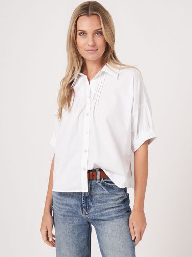 Boxy shirt with pleated details - REPEAT cashmere - Modalova