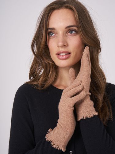 Cashmere gloves with fringes - REPEAT cashmere - Modalova