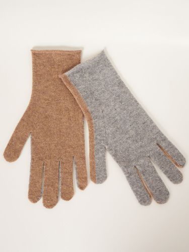 Two tone cashmere gloves - REPEAT cashmere - Modalova