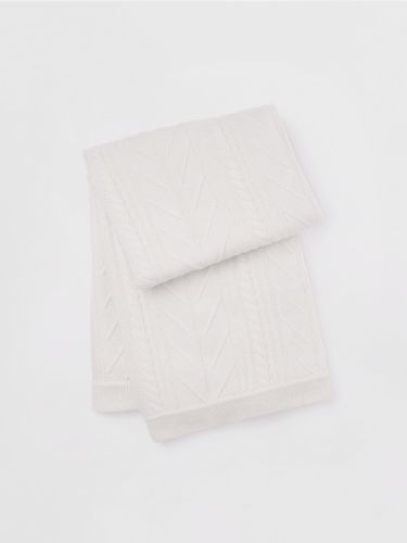 Cable knit cashmere plaid - REPEAT cashmere - Modalova