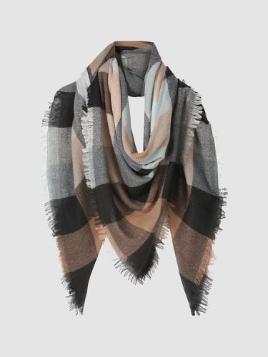 Cashmere blend woven check scarf - REPEAT cashmere - Modalova