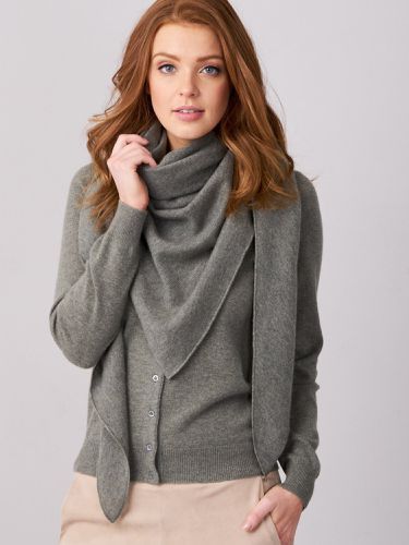 Triangular cashmere scarf - REPEAT cashmere - Modalova