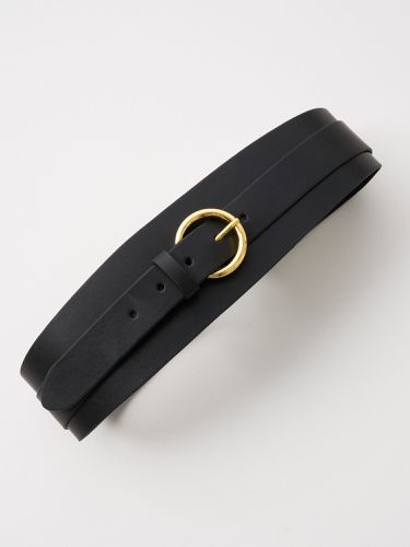Leather waist belt with buckle - REPEAT cashmere - Modalova