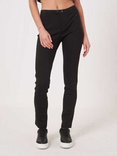 Ponte pants with visible front seam - REPEAT cashmere - Modalova