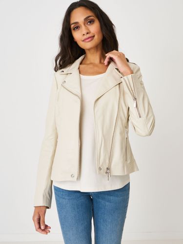 Leather biker jacket - REPEAT cashmere - Modalova