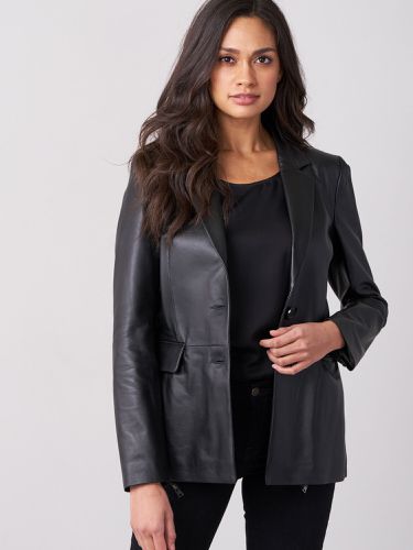Leather blazer - REPEAT cashmere - Modalova