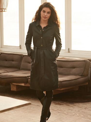 Leather shirt dress - REPEAT cashmere - Modalova