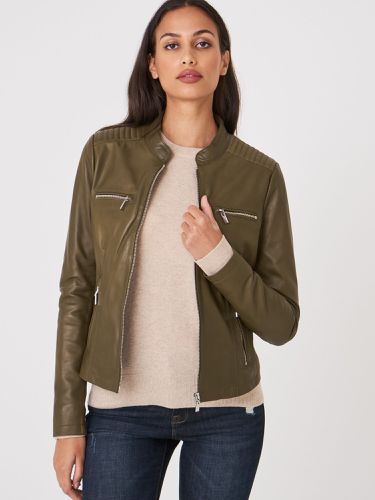 Women's leather jacket - REPEAT cashmere - Modalova