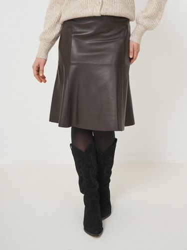 Knee length A-line leather skirt - REPEAT cashmere - Modalova