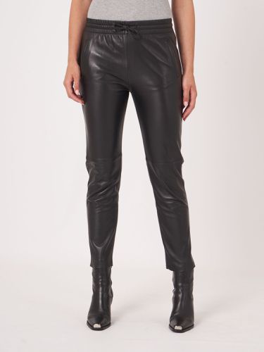 Soft leather pants with elastic waist - REPEAT cashmere - Modalova