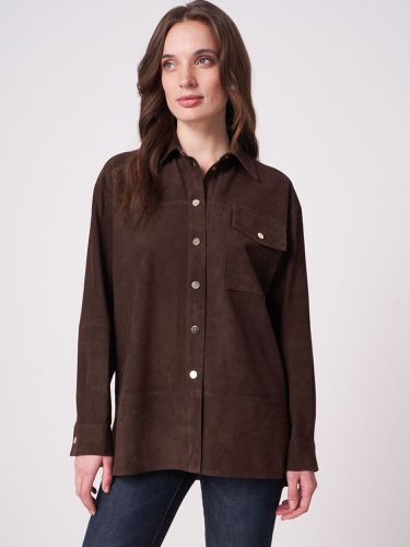Suede leather blouse - REPEAT cashmere - Modalova