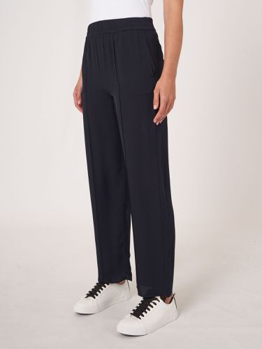 Loose fit silk pants - REPEAT cashmere - Modalova