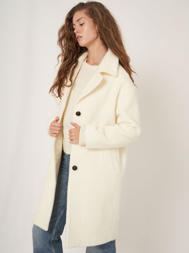 Wool blend button coat - REPEAT cashmere - Modalova