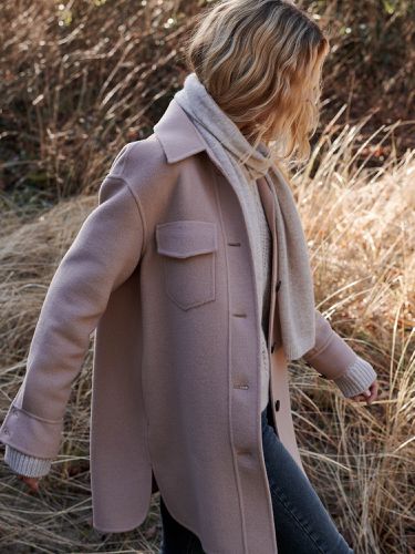 Wool blend overshirt jacket - REPEAT cashmere - Modalova
