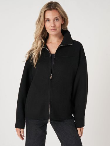 Wool blend jacket with two way zip - REPEAT cashmere - Modalova
