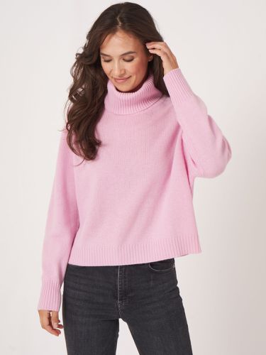 High neck boxy cashmere sweater - REPEAT cashmere - Modalova