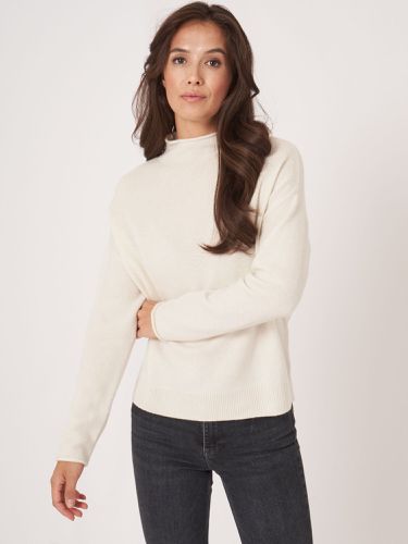 Organic cashmere sweater with stand collar - REPEAT cashmere - Modalova