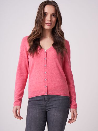 Basic fine knit organic cashmere V-neck cardigan - REPEAT cashmere - Modalova