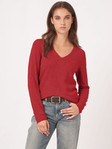 Basic cashmere blend V-neck sweater - REPEAT cashmere - Modalova