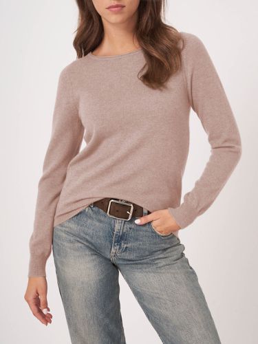 Basic cashmere blend boatneck sweater - REPEAT cashmere - Modalova