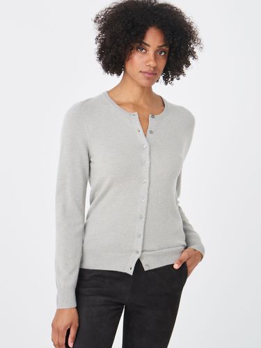 Basic pure cashmere cardigan with round neck - REPEAT cashmere - Modalova