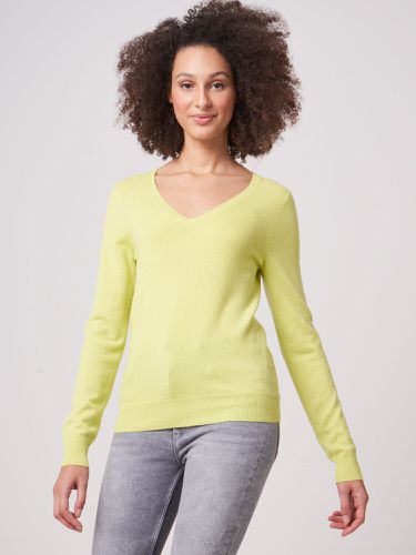 Basic pure cashmere V-neck jumper - REPEAT cashmere - Modalova