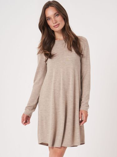 A-line knitted merino wool dress - REPEAT cashmere - Modalova