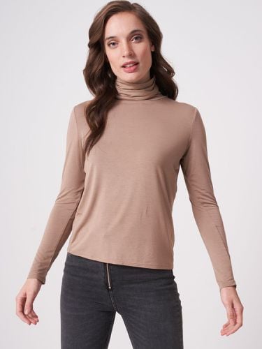 Turtleneck jersey long-sleeved top - REPEAT cashmere - Modalova