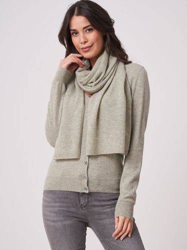 Fine knit pure cashmere scarf - REPEAT cashmere - Modalova