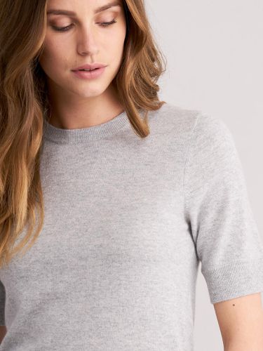 Baby cashmere short sleeve sweater - REPEAT cashmere - Modalova