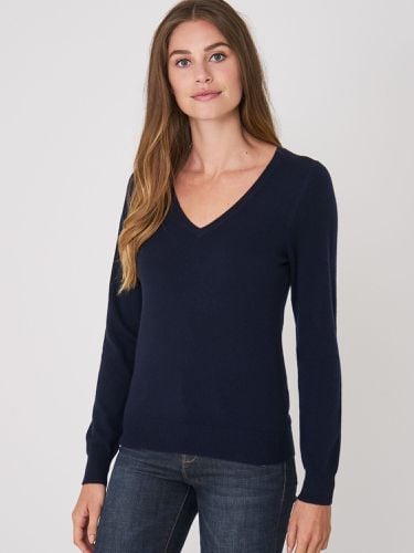 Basic organic cashmere V-neck jumper - REPEAT cashmere - Modalova