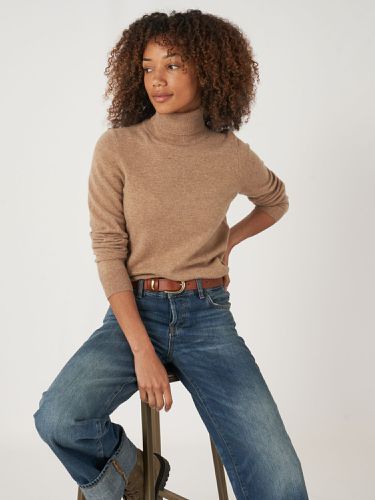 Basic organic cashmere roll neck sweater - REPEAT cashmere - Modalova