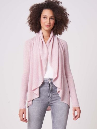 Open organic cashmere cardigan with shawl neck - REPEAT cashmere - Modalova