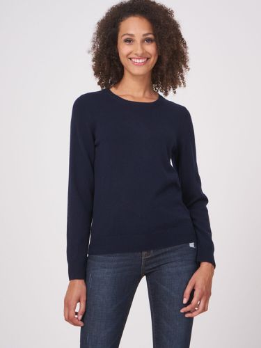 Basic organic cashmere sweater with round neckline - REPEAT cashmere - Modalova