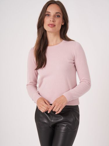 Basic organic cashmere sweater with round neckline - REPEAT cashmere - Modalova