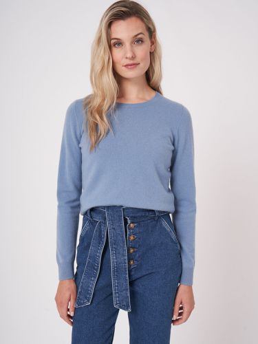 Basic organic cashmere sweater with round neckline - REPEAT cashmere - Modalova