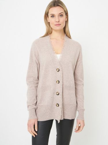 Fine knit cashmere cardigan with front pockets - REPEAT cashmere - Modalova