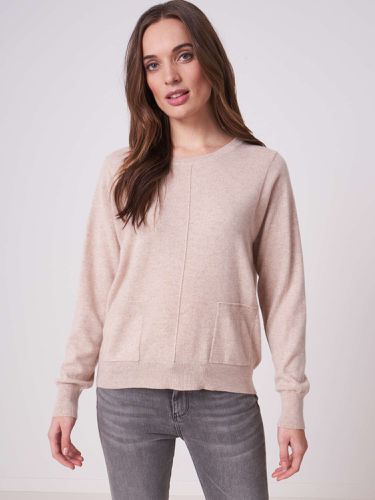 Organic cashmere sweater with dividing seam and pockets - REPEAT cashmere - Modalova