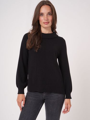Cashmere sweater with Audrey Hepburn style boat neck collar - REPEAT cashmere - Modalova